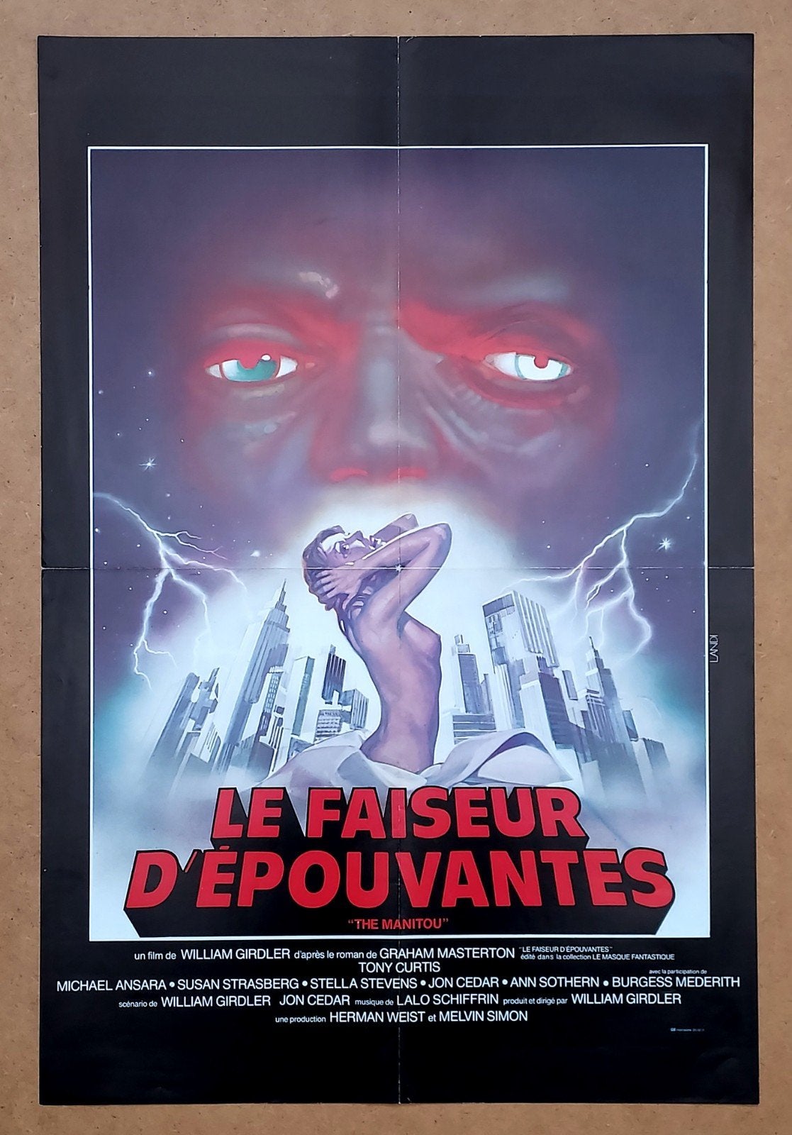 Le Faiseur d'epouvantes 1978 Tony Curtis affiche, Collections, Posters & Affiches, Envoi