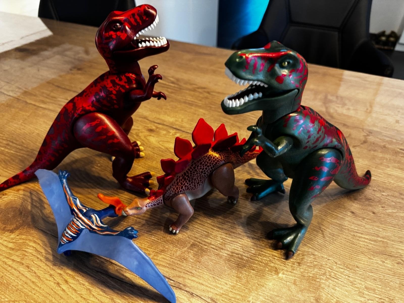 Dinosaurussen set – 2 grote T-Rexen + 2 figuren, Verzamelen, Ophalen