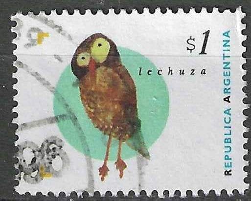 Argentine 1995 - Yvert 1889 - Hibou. (1ER), Envoi, Affranchi