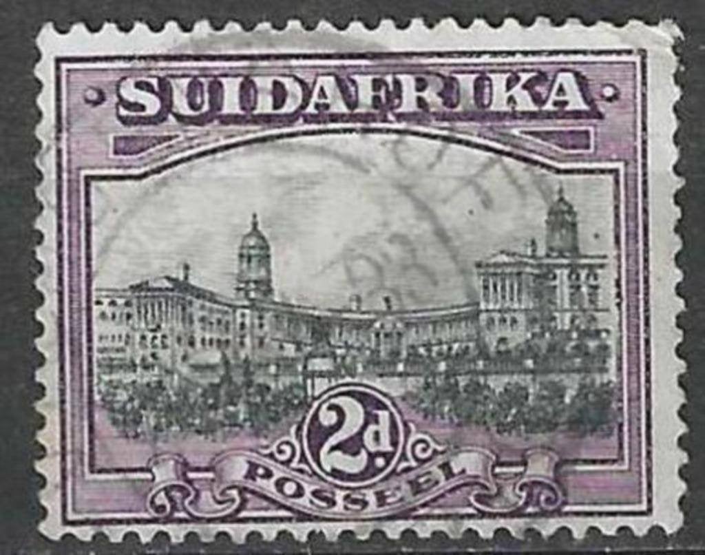 Zuid-Afrika 1943/1945 - Yvert 150 - Gebouw van de Unie  (ST), Postzegels en Munten, Postzegels | Afrika, Verzenden, Zuid-Afrika