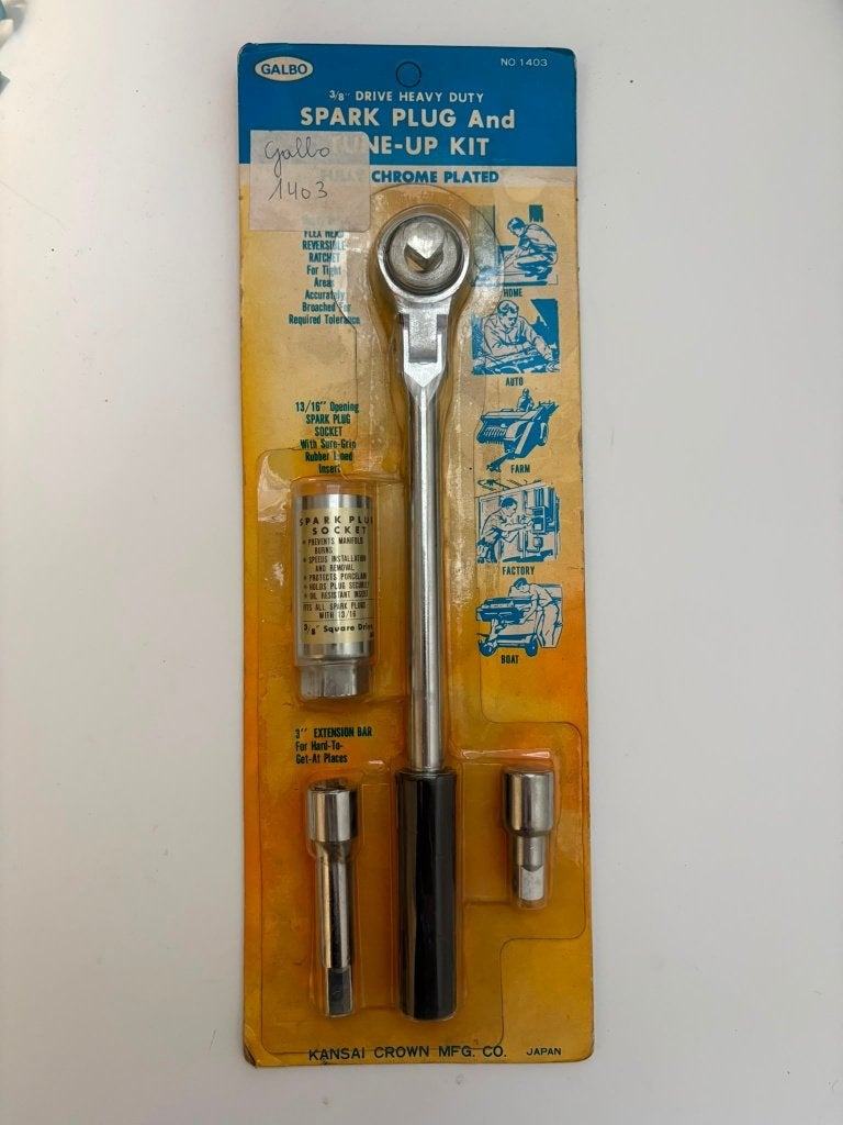 Vintage Galbo bougiesleutelset – nieuw in verpakking – €20, Enlèvement, Neuf, Clé/cliquet, Autres marques