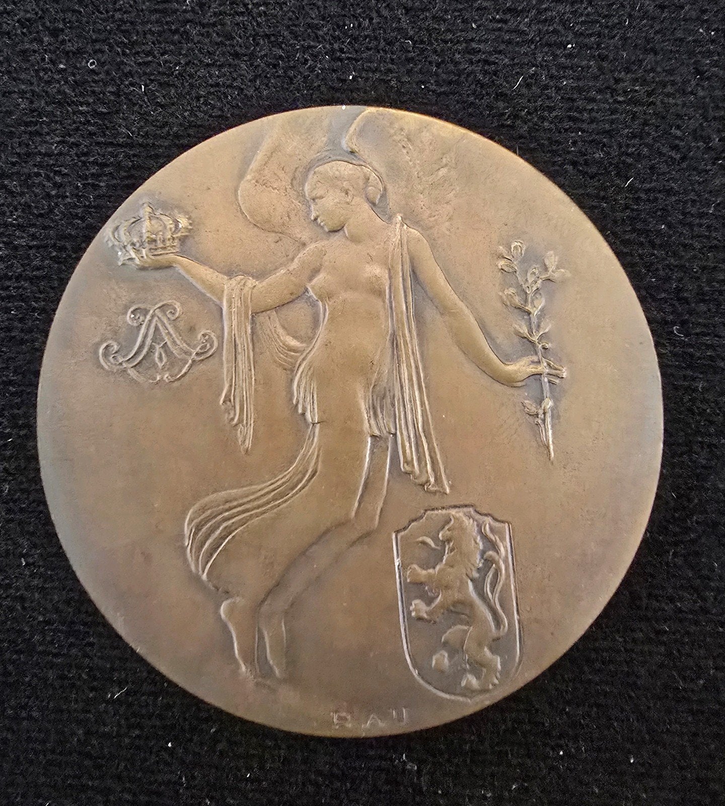 Rau-medaille Belgische onafhankelijkheid 1930 België art dec, Ophalen of Verzenden