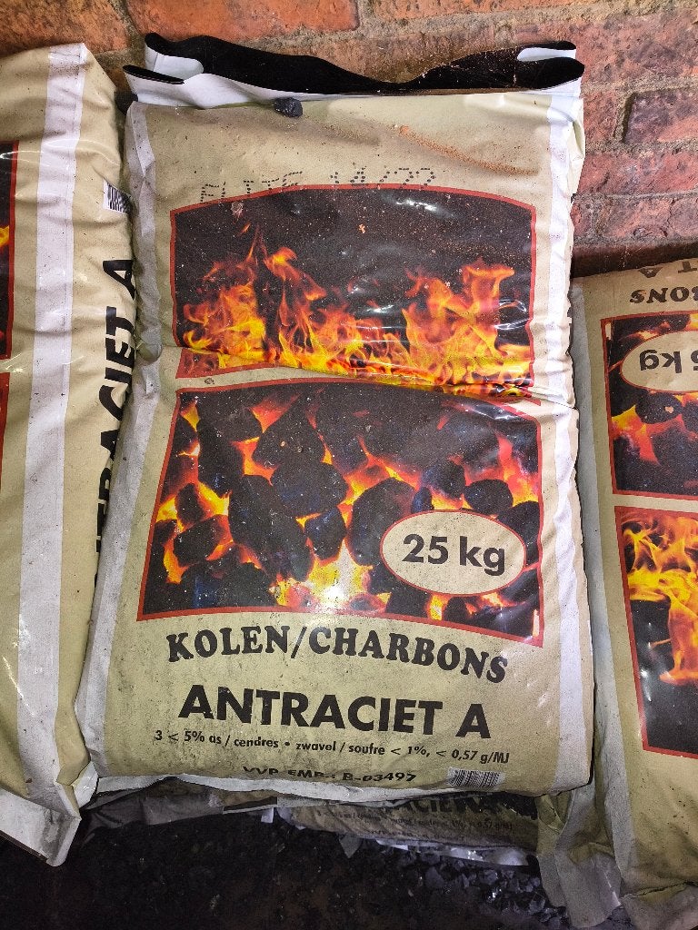 17 sac Antraciet Elite charbon 14/22 / sac de 25 kg, Maison & Meubles, Enlèvement, Neuf