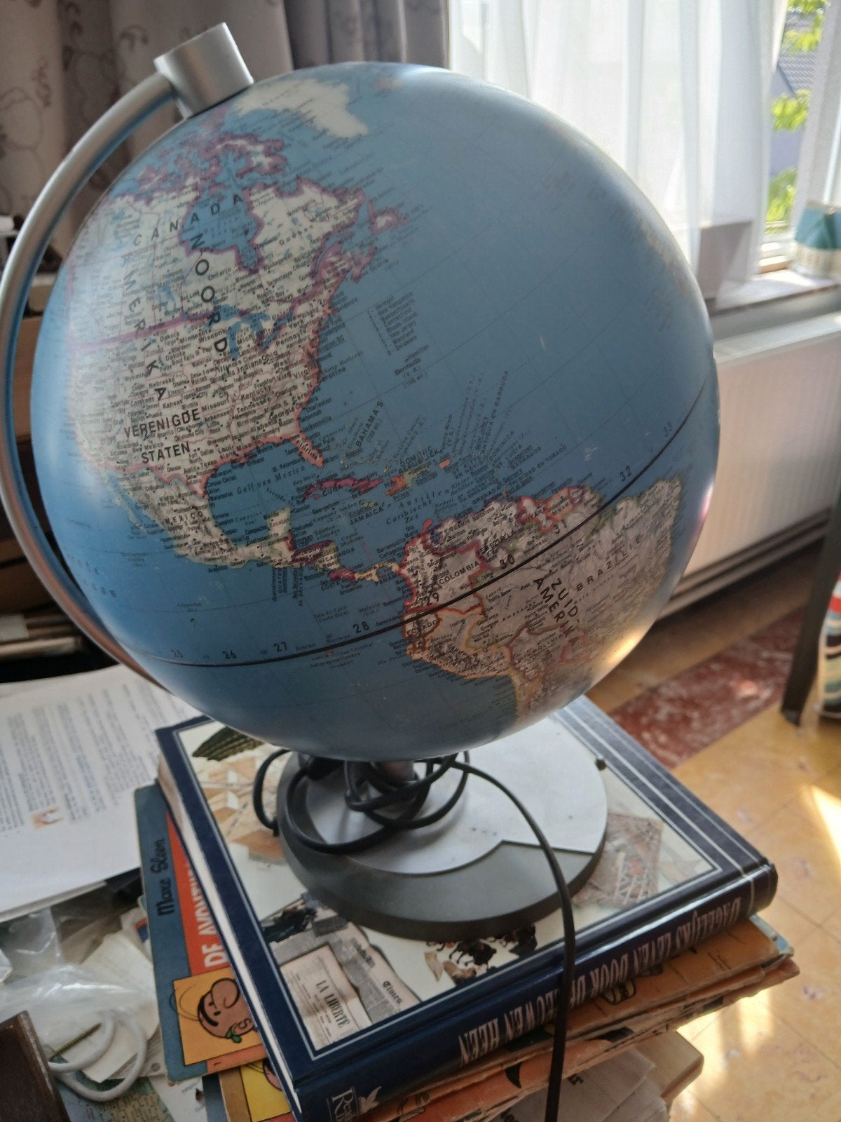 Wereldbol met licht, Ophalen of Verzenden