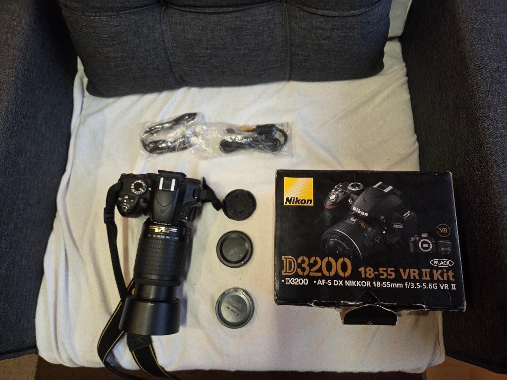 Nikon D3200 18-55 Lens Kit, Gebruikt, Spiegelreflex, Ophalen of Verzenden, Nikon