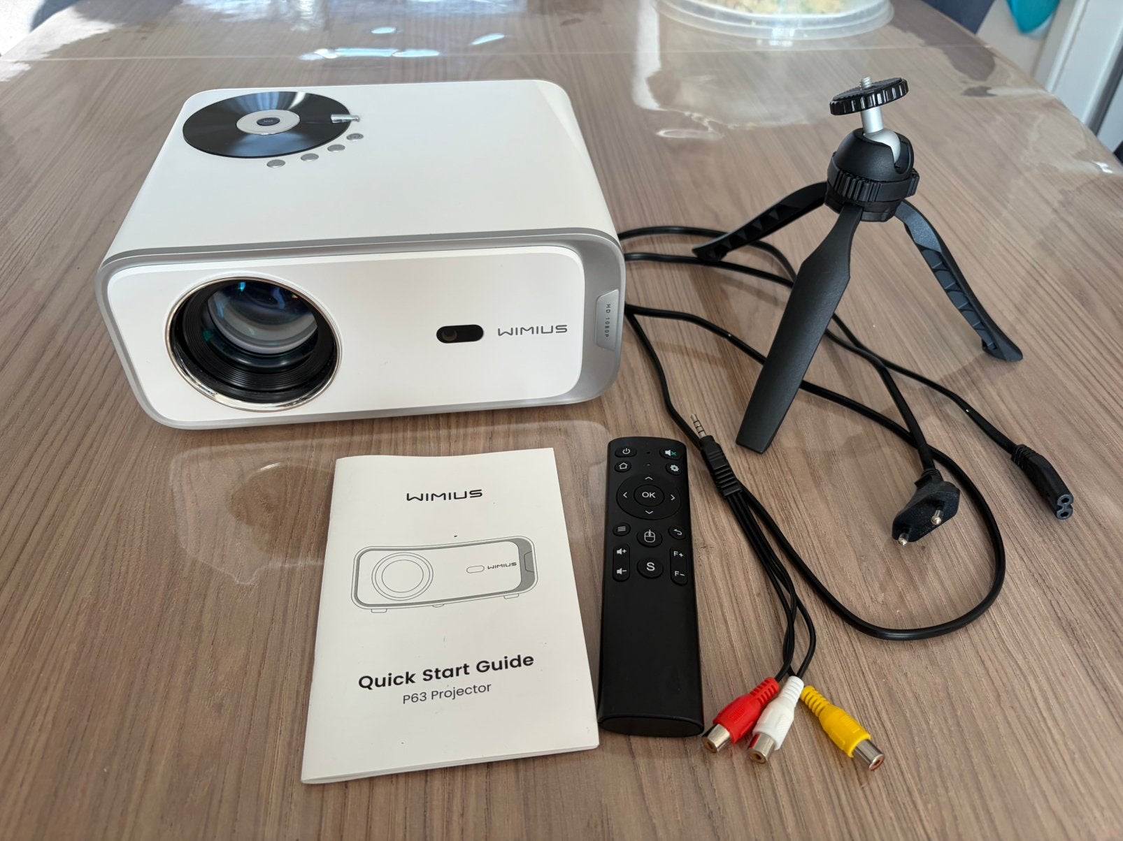 4K-projector home cinema, 30.000 lumen Wimius, full hd 1080p, Ophalen, Nieuw, Full HD (1080), Wimius