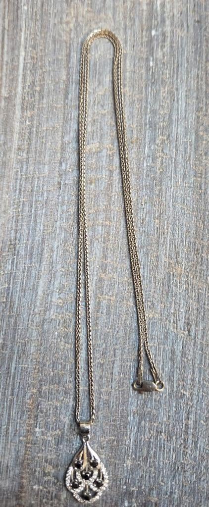 Vintage halsketting van 925 zilver, Handtassen en Accessoires, Piercings, Zilver