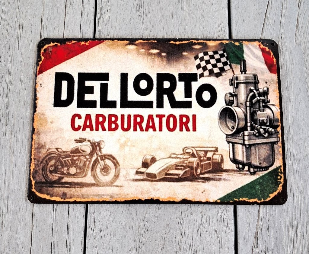 Dellorto vintage look bord., Ophalen of Verzenden, Nieuw, Auto's