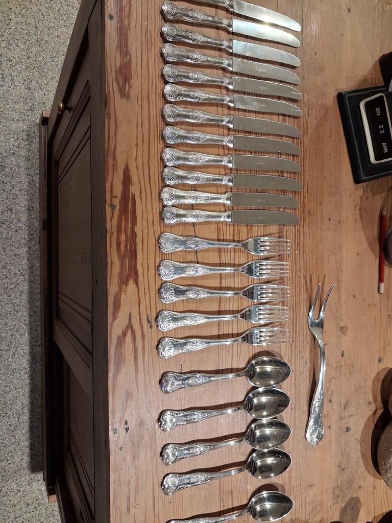 Couverts vintage en métal argenté, Antiquités & Art, Antiquités | Couverts, Enlèvement ou Envoi