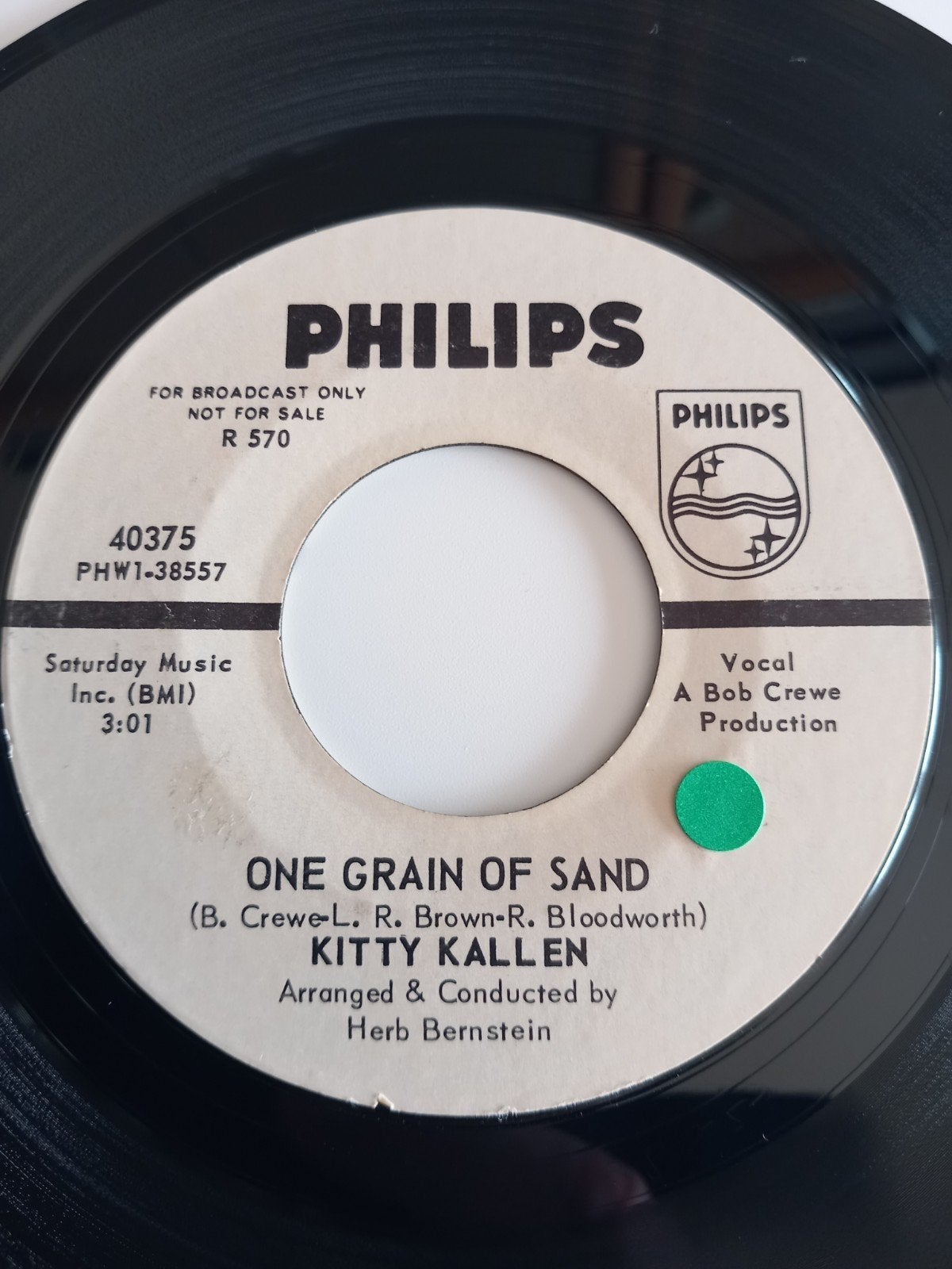 KITTY KALLEN. ONE GRAIN OF SAND. POPCORN USA 45T, Enlèvement ou Envoi