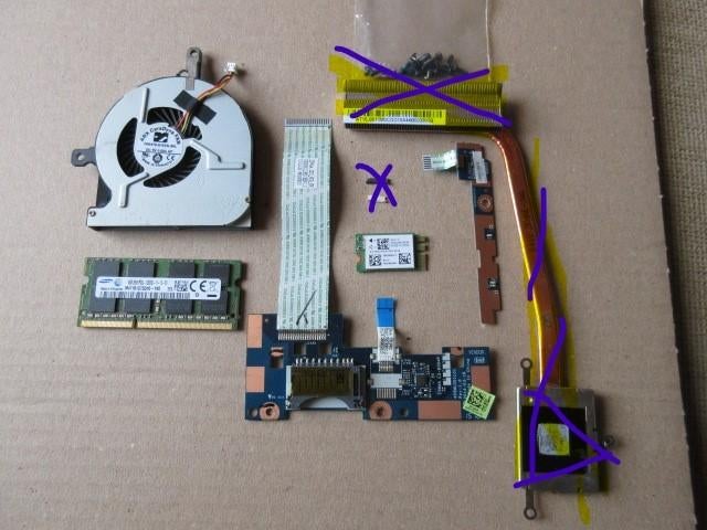 Componenten voor Toshiba C50 laptop + voeding, Computers en Software, Ophalen of Verzenden, Gebruikt