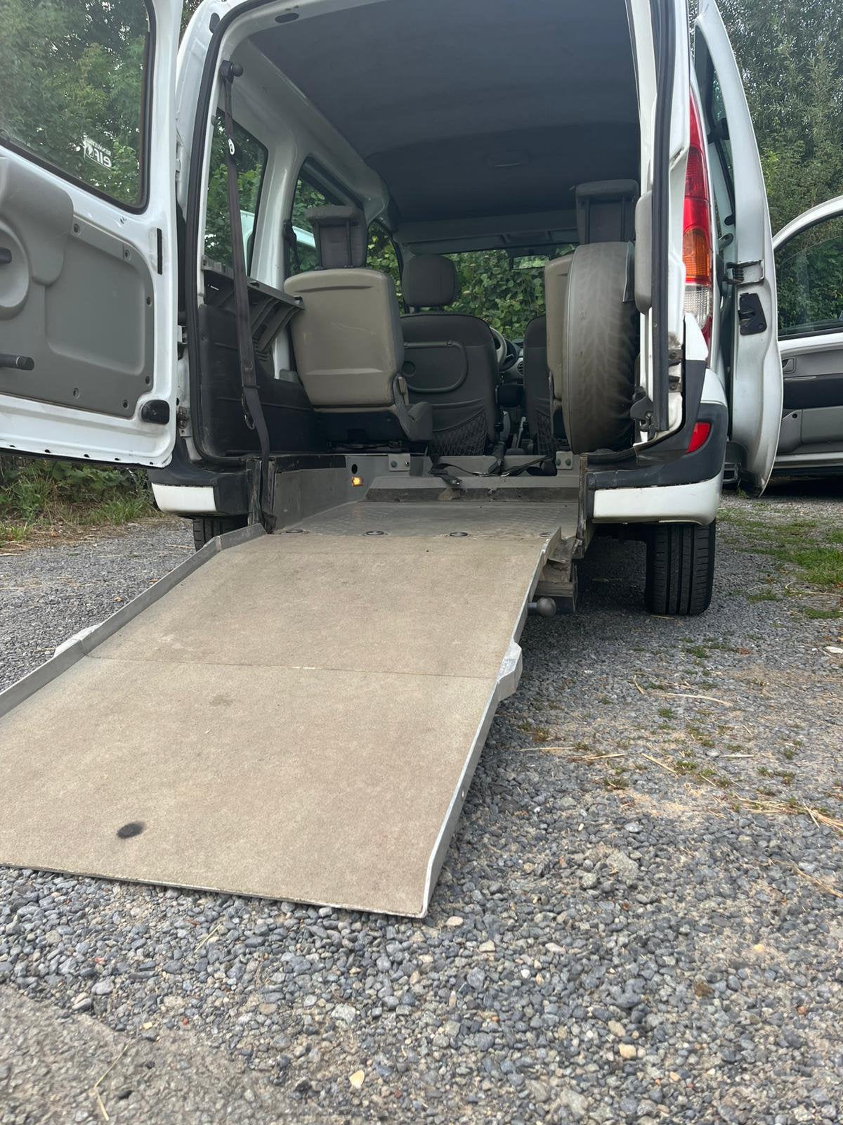 RENAULT KANGOO /AIRCO/TPMR / ROLSTOELAUTO / 2008/, Auto's, Voorwielaandrijving, 4 cilinders, Wit, Bedrijf