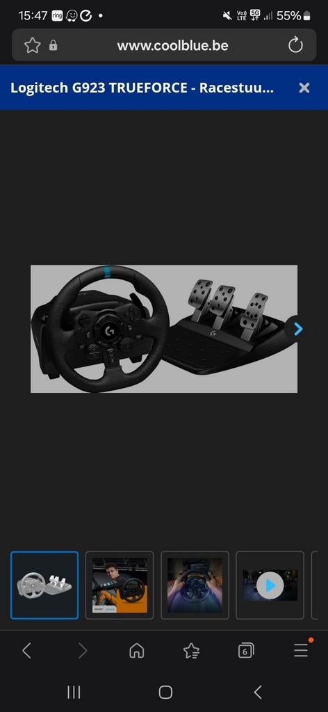 Logitech stuur te koop, nog nieuw!, Ophalen of Verzenden