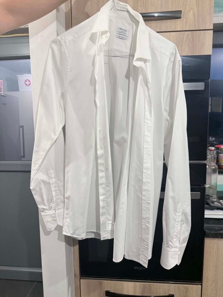 Hemd wit Stenström maat 43, Ophalen, Wit, Zo goed als nieuw, Halswijdte 43/44 (XL)