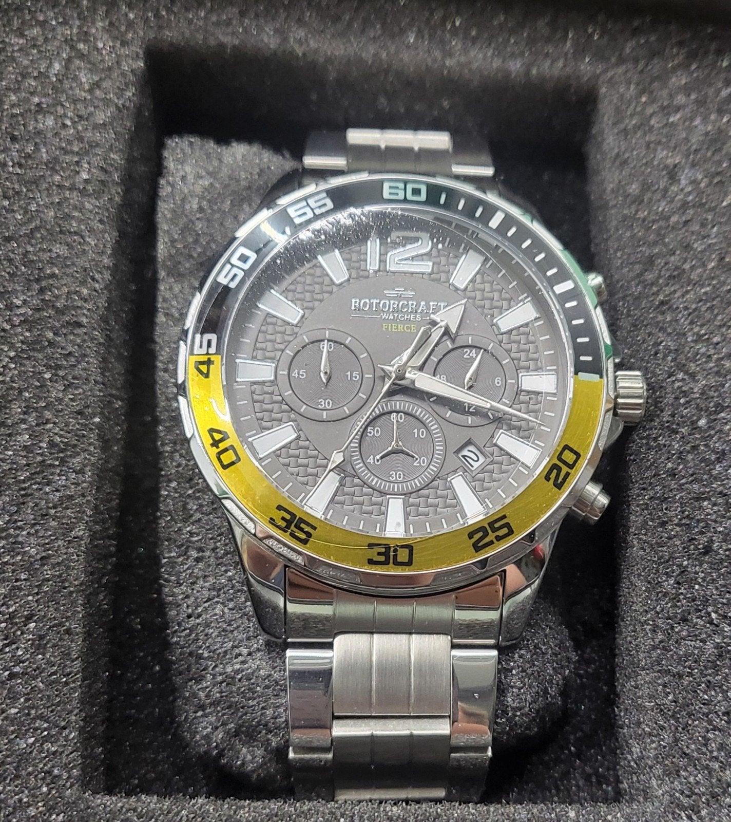 Herenhorloge Rotorcraft Fierce met certificaat *nieuw*, Ophalen of Verzenden, Nieuw, Polshorloge, Overige merken