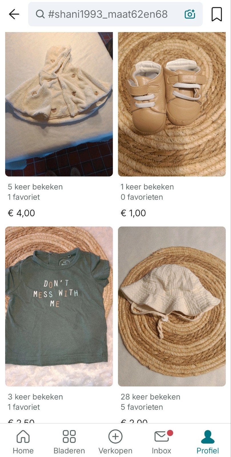 Jongens kleding maat 62/68, Ophalen