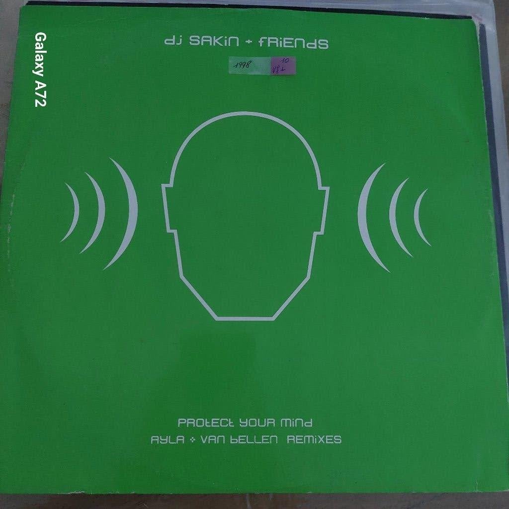 dj sakin + friends protect your mind rmxs 12 inch maxi, CD & DVD, Vinyles | Dance & House, 12 pouces, Trance, Enlèvement ou Envoi