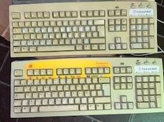 Vintage toetsenborden Packard Bell, Computers en Software, Gebruikt, Multimediatoetsen, Azerty, Ophalen of Verzenden