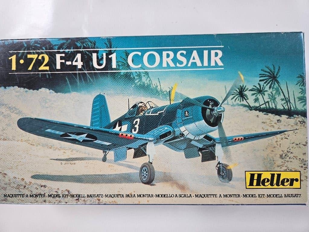 MAQUETTE  HELLER FIGHT CORSAIR FU4, Enlèvement, Comme neuf, Heller