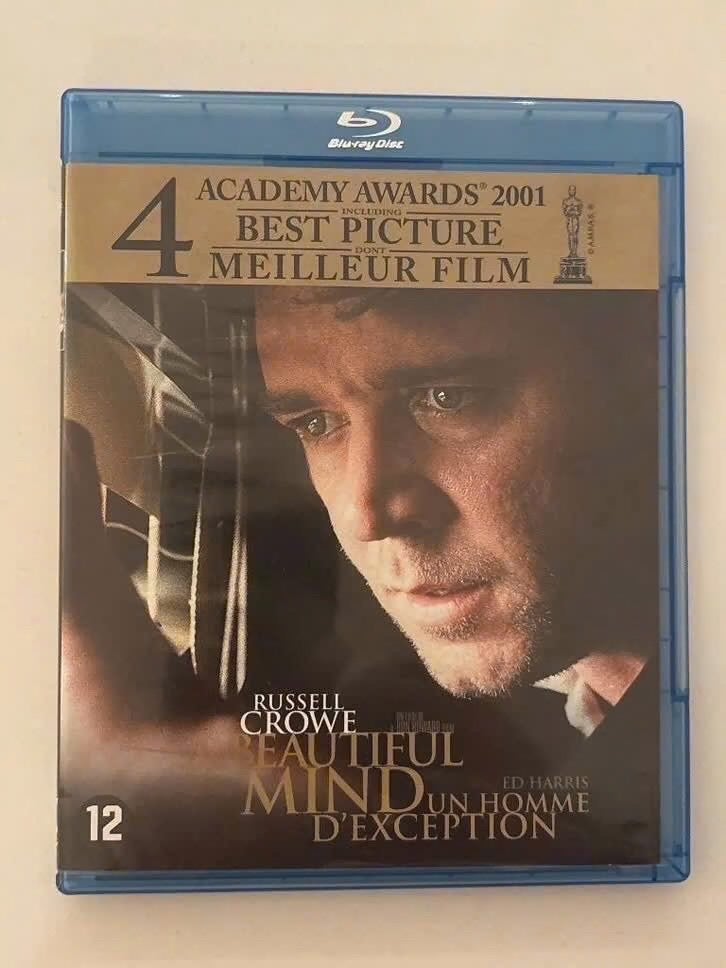 Blu-ray A Beautiful Mind (2002) Russell Crowe Ed Harris, Cd's en Dvd's, Blu-ray, Ophalen of Verzenden, Nederlands, Blu-ray, Nederlands