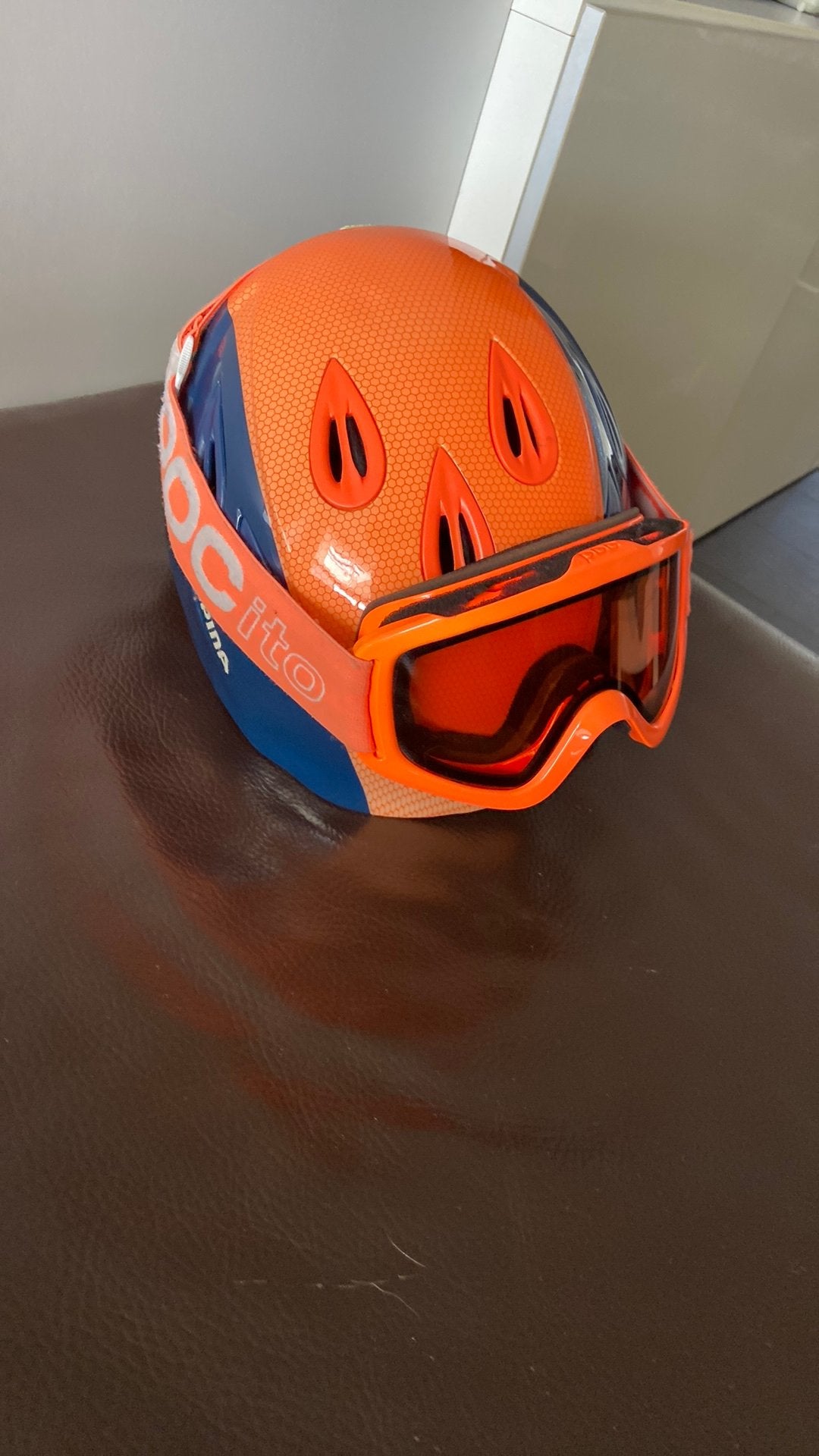 Skihelm alpina MET skibril merk POC, Sport en Fitness, Overige merken, Gebruikt, Ophalen of Verzenden, Kleding