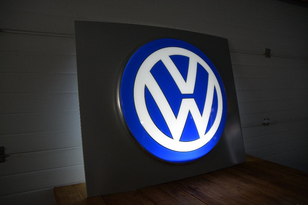Vw volkswagen lichtreclame lichtbak absolute nieuwstaat!, Verzamelen, Ophalen, Zo goed als nieuw, Lichtbak of (neon) lamp