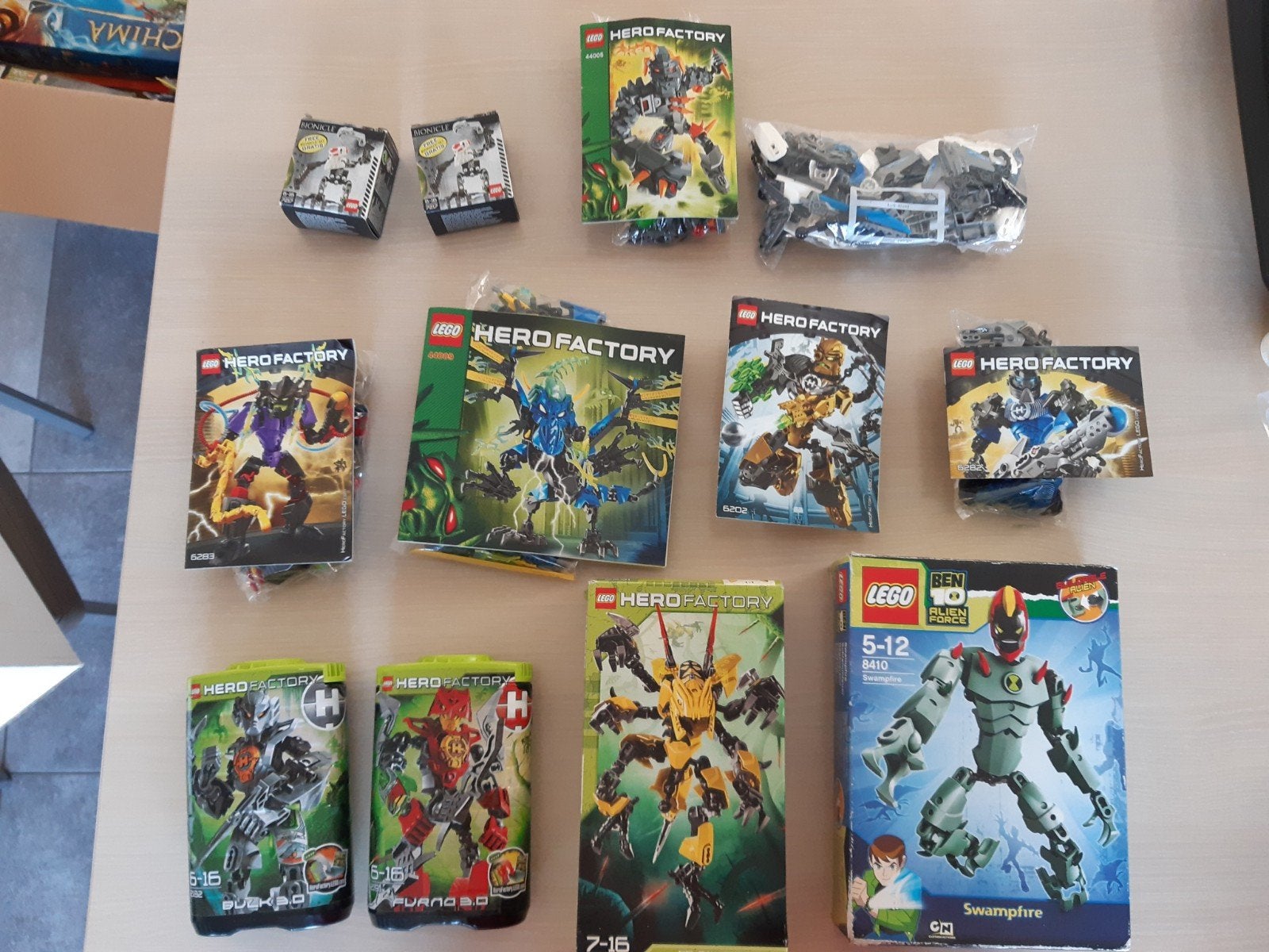 Lego Hero Factory + Bionicle + Ben 10 bundel, 10 sets €35, Ophalen of Verzenden