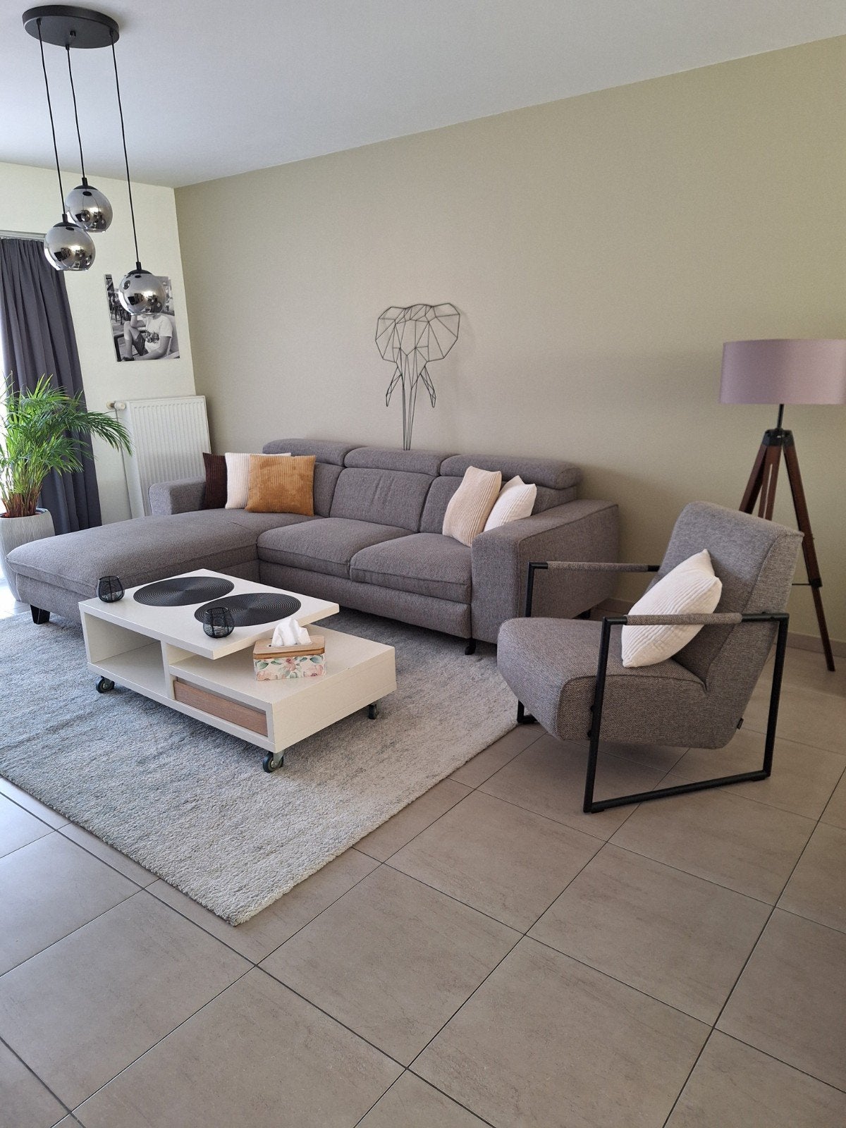 Salontafel Xooon wit op wieltjes 120x60x40, Enlèvement, Utilisé