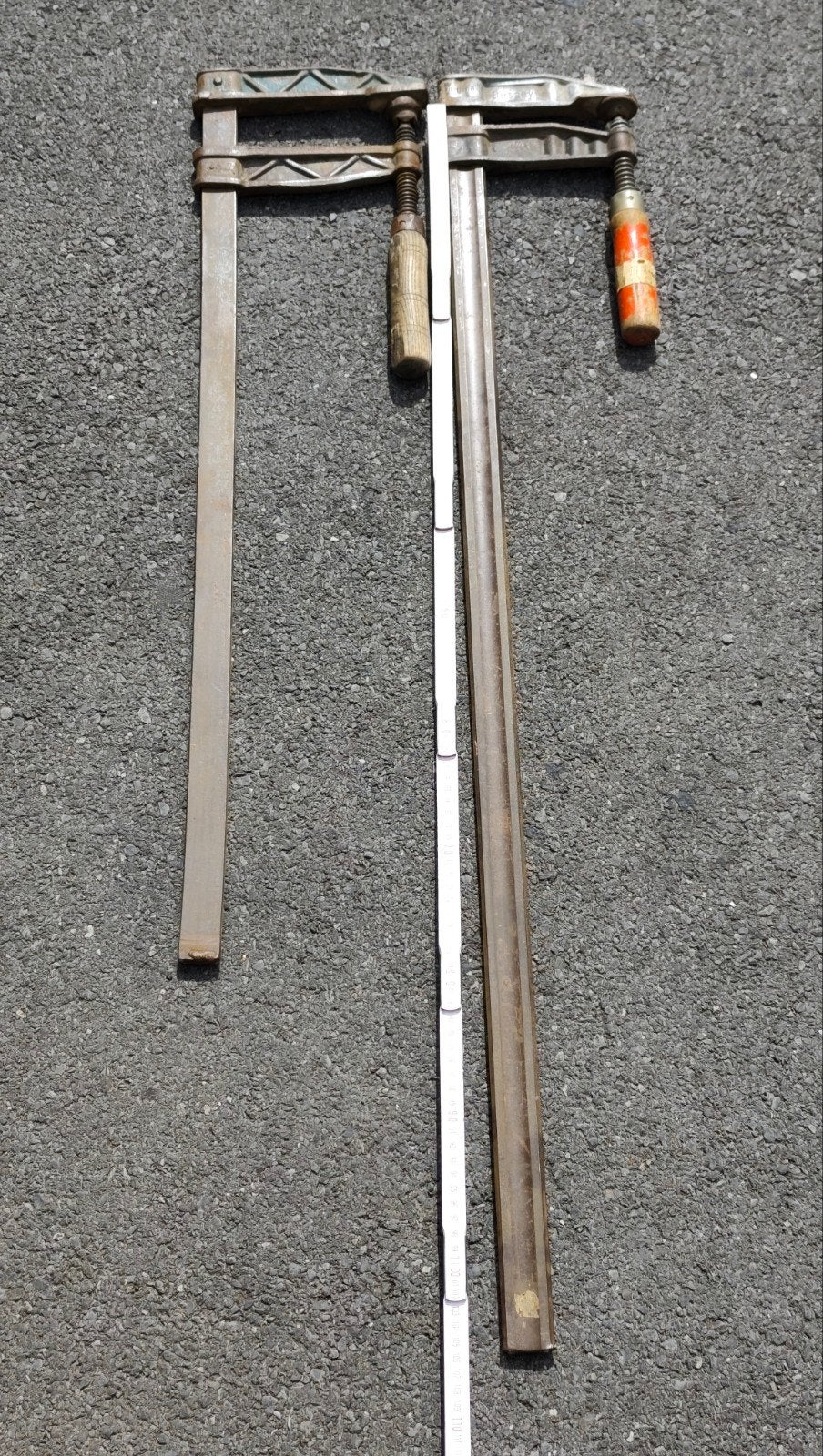 Set van 2 grote lijmklemmen / serre-joints (Bessey, 80cm, 1m, Bricolage & Construction, Enlèvement