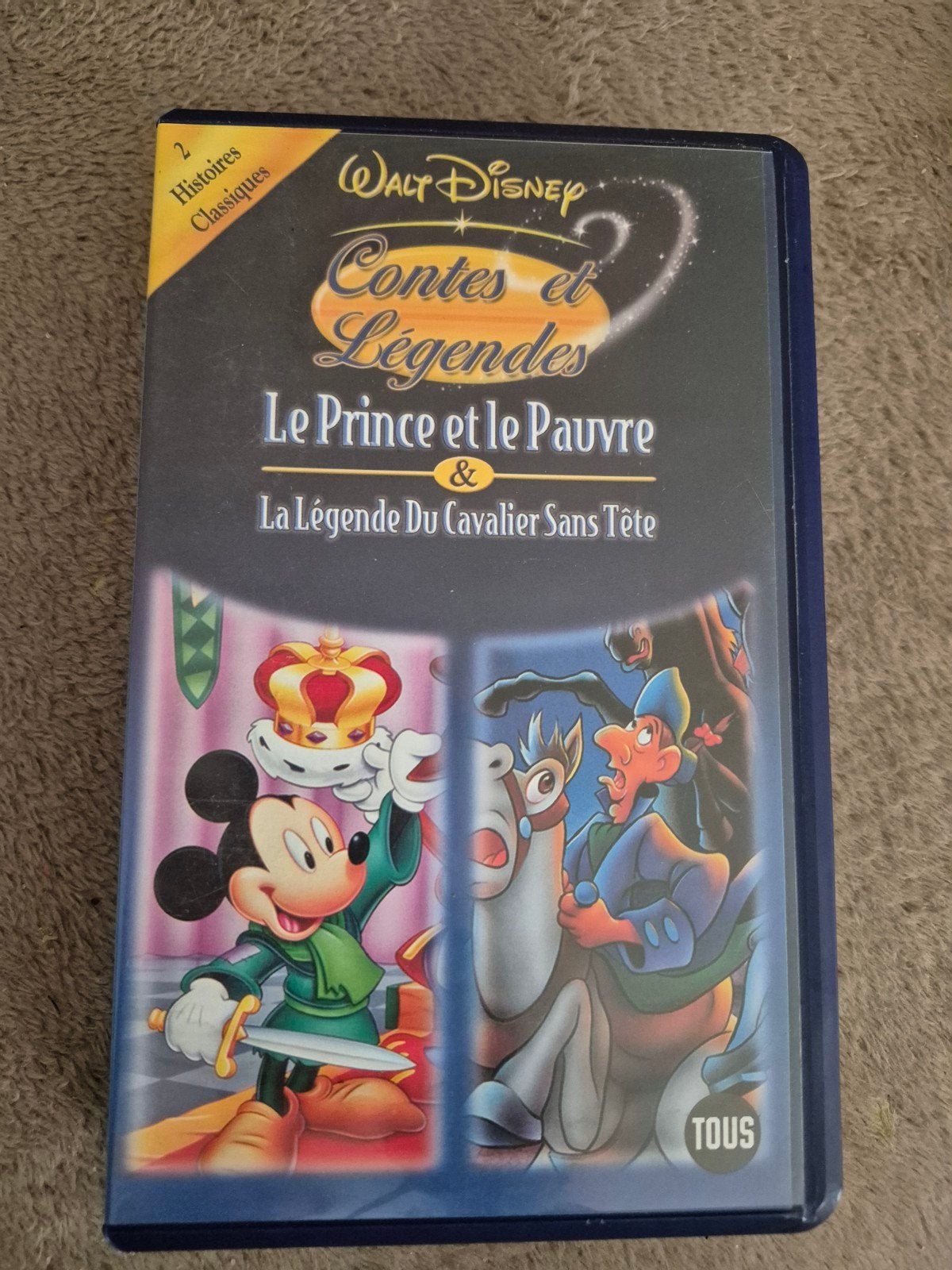 le prince et le pauvre VHS, CD & DVD, Enlèvement ou Envoi, Dessin animé, Tous les âges, Français