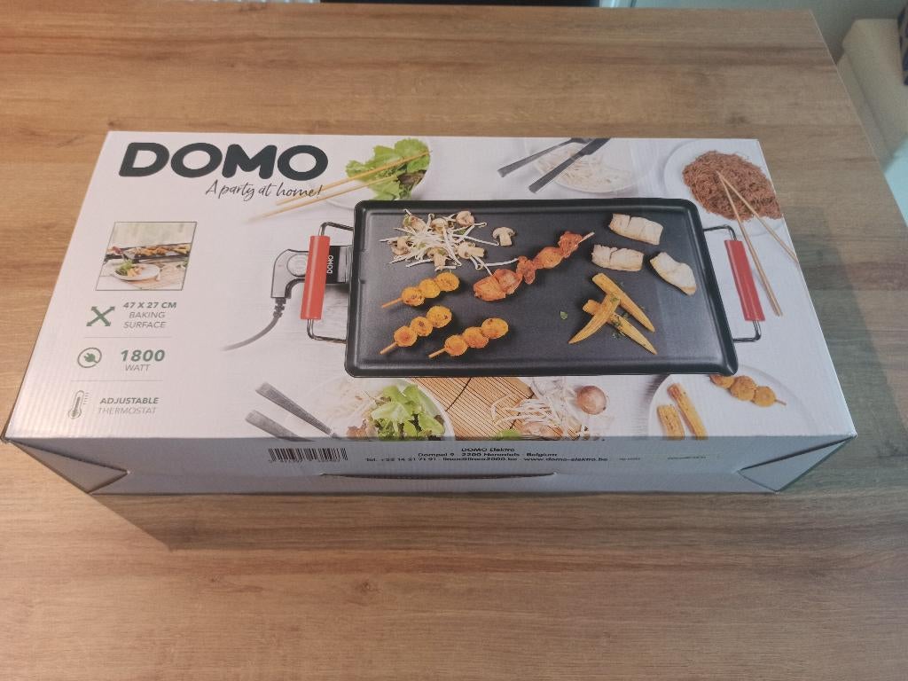 DOMO teppanyakiplaat, Ophalen, Gebruikt