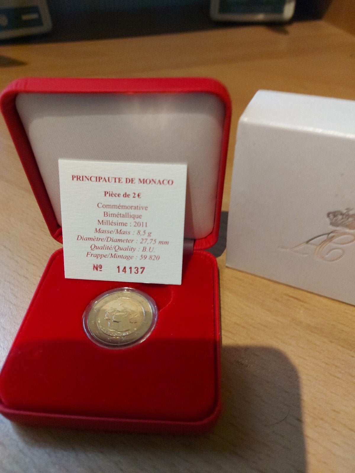 huwelijk Charlene en prins Albert 2011, Postzegels en Munten, Munten | Europa | Euromunten, Setje, 2 euro, Ophalen of Verzenden