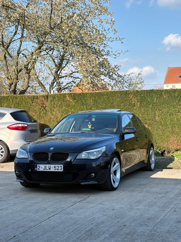 Bmw 525d m57 2005, Auto's, BMW, Automaat, Achterwielaandrijving, Beige, Zwart
