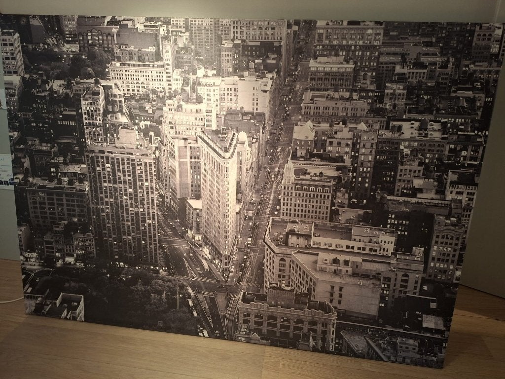 Canvasdoek New York, zwart-wit foto, Ophalen, Gebruikt, 125 cm of meer, Print