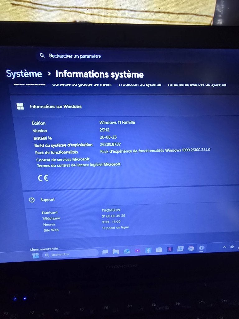 Pc complet etat neuf peux servi Windows 11, Neuf, Toshiba, 512 GB, Enlèvement