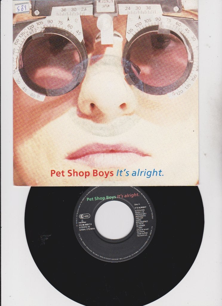 Pet Shop Boys – It's Alright+2    1989   Synth pop, Housse de protection extérieure, Enlèvement ou Envoi, Comme neuf, Pop