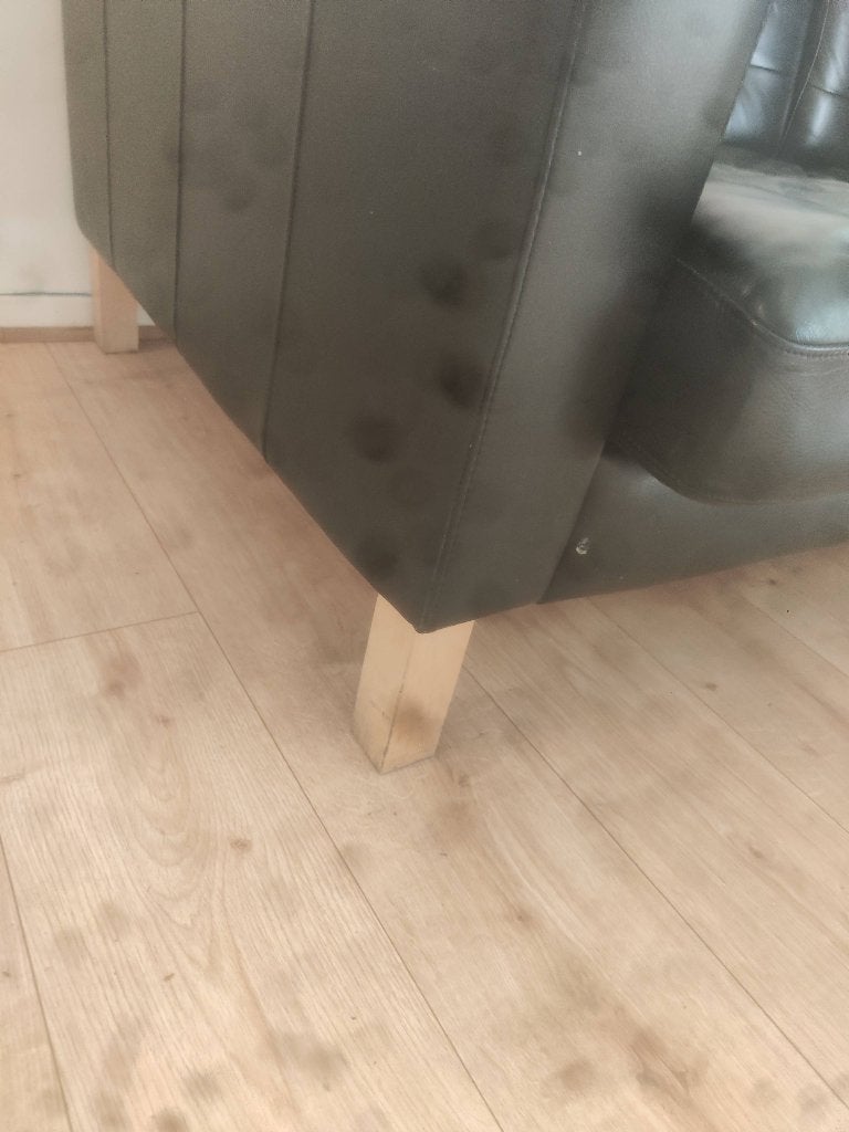 Canapé Ikea 3 place cuire, Ophalen, Zo goed als nieuw, Driepersoons, Leer