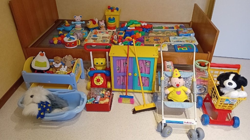 Kinderspeelgoed, Ophalen, Gebruikt