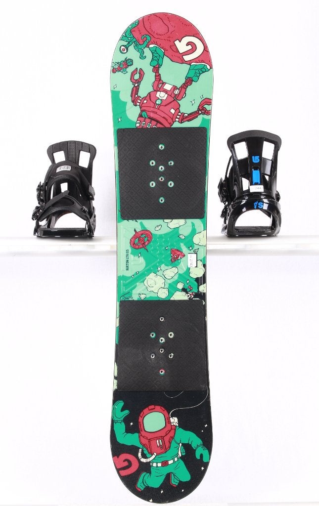 Snowboard pour enfants BURTON LTR 115 cm, noir/vert/rouge, Envoi, Utilisé, Planche
