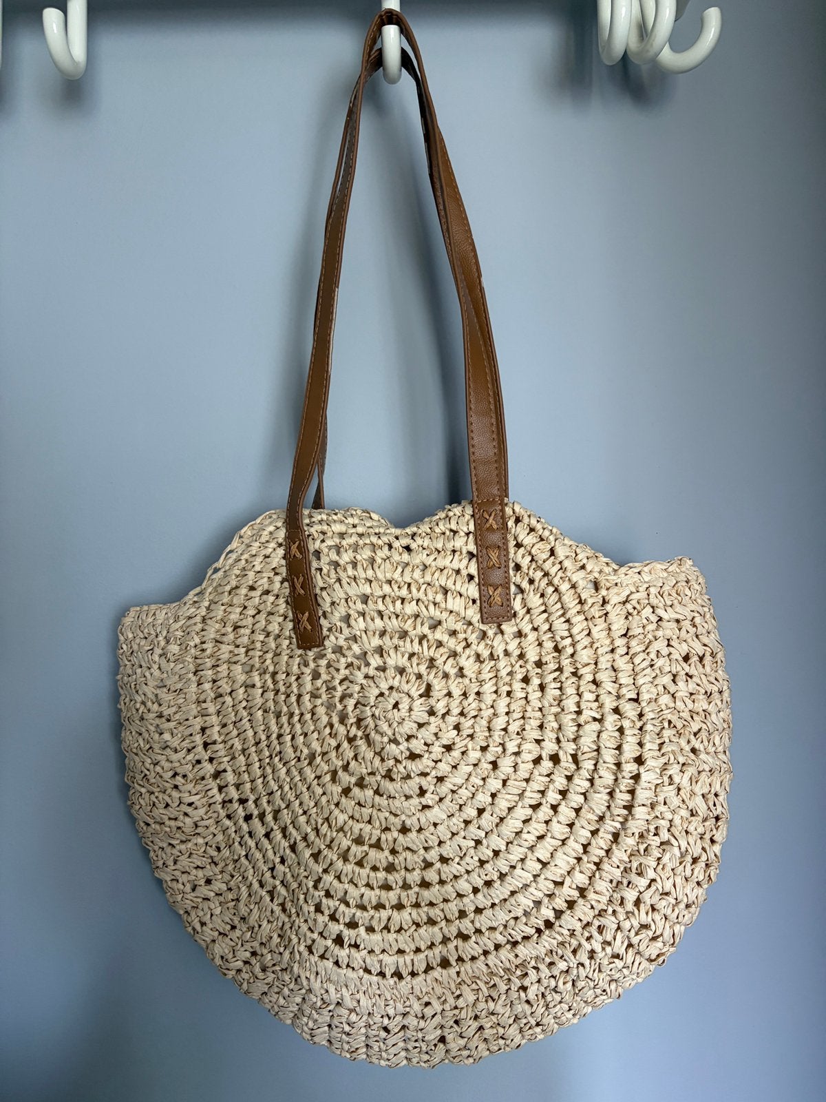 Strandtas, Handtassen en Accessoires, Tassen | Damestassen, Ophalen of Verzenden, Nieuw, Beige, Overige typen