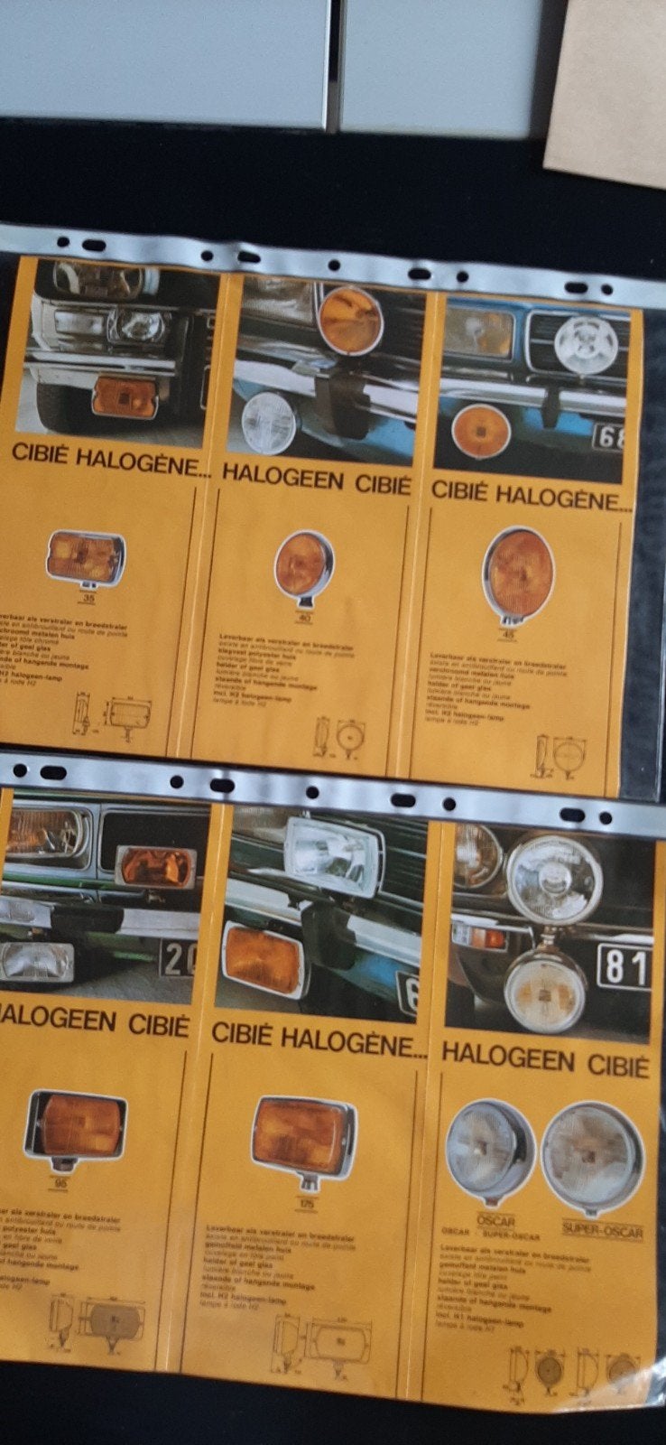 Cibie lampen folder, Ophalen of Verzenden