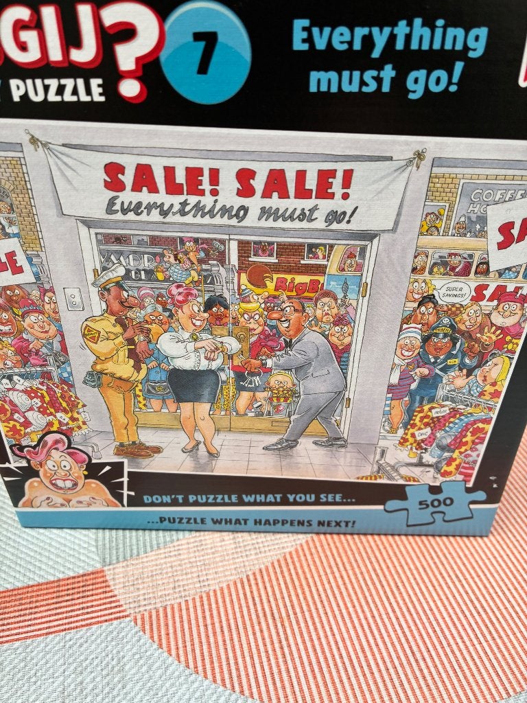 Wasgij puzzel 500 st, Enlèvement, 500 à 1500 pièces, Comme neuf, Puzzle