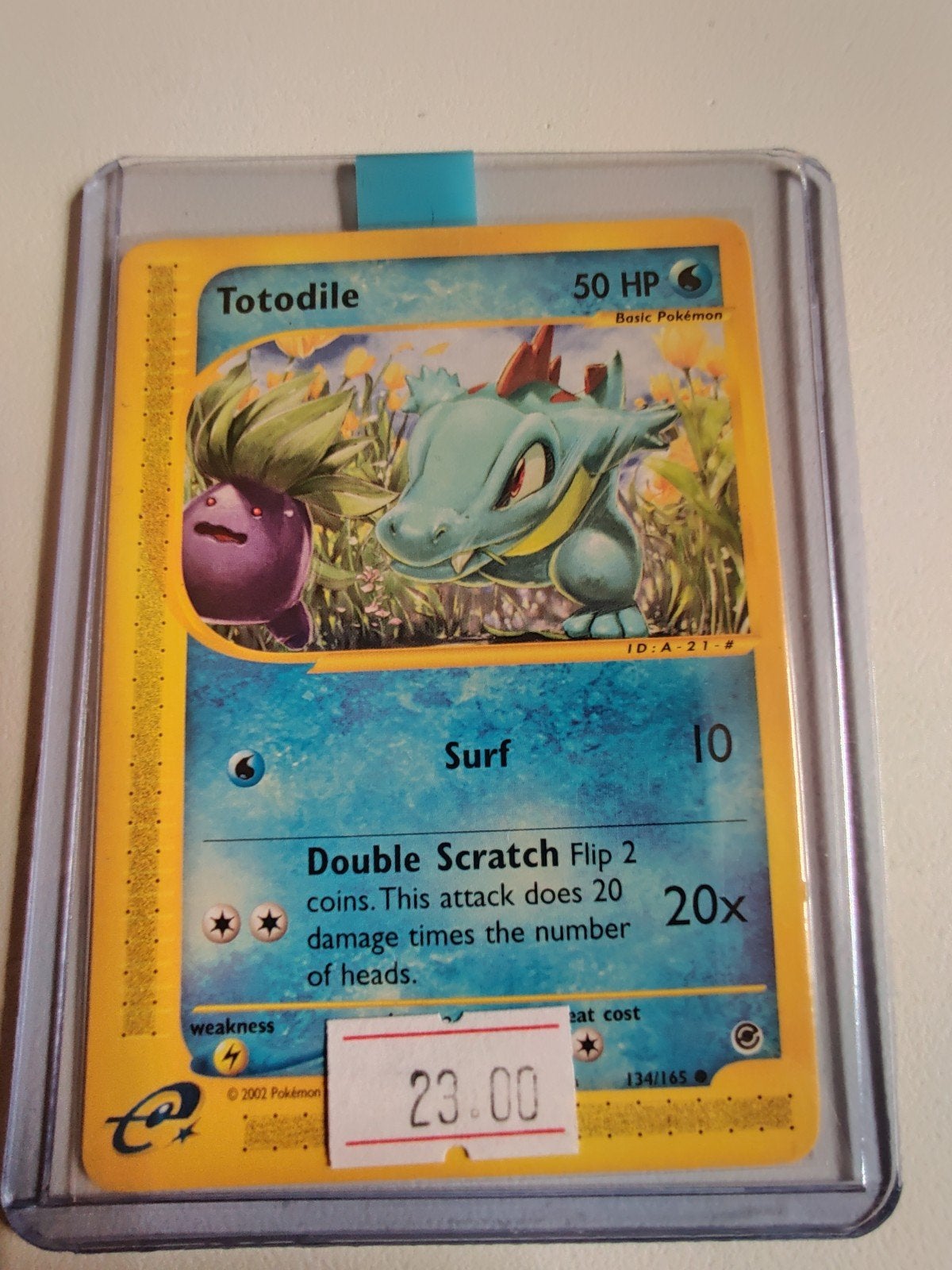 Totodile EX 134, Ophalen, Zo goed als nieuw, Losse kaart, Foil