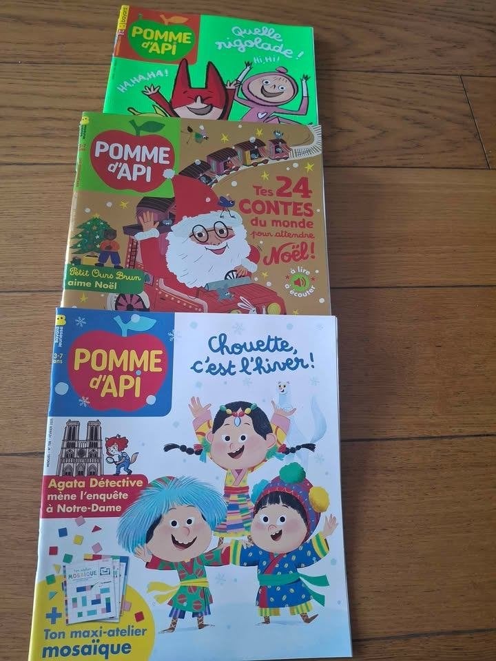 10 numéros de Pomme d'api - 3/7 ans, Livres, Garçon ou Fille, Fiction général, Comme neuf, Enlèvement
