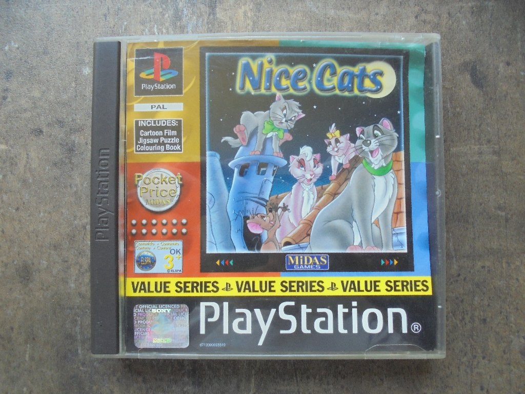 Nice Cats voor PS1 (zie foto's), Games en Spelcomputers, Games | Sony PlayStation 1, Gebruikt, 1 speler, Racen en Vliegen, Ophalen of Verzenden