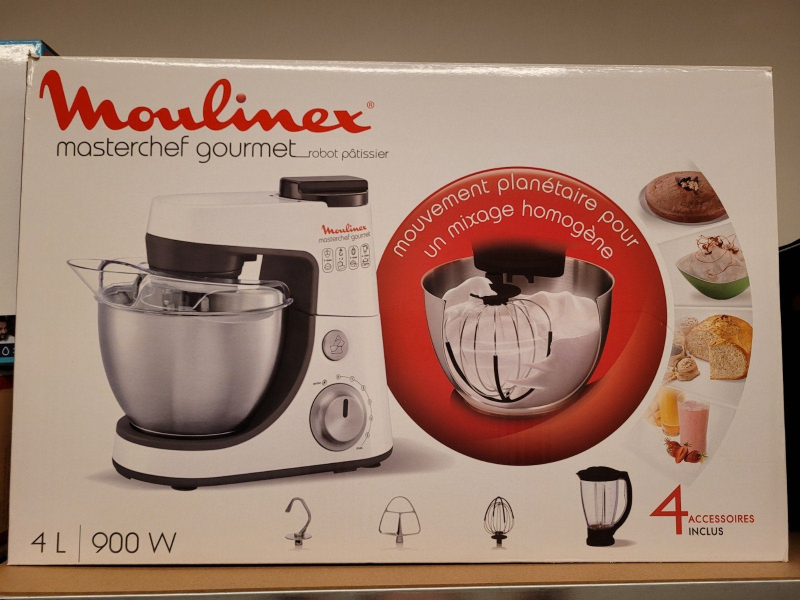 Moulinex Masterchefkeukenrobot NIEUW, 4 litres ou plus, Enlèvement, Neuf, 3 vitesses ou plus