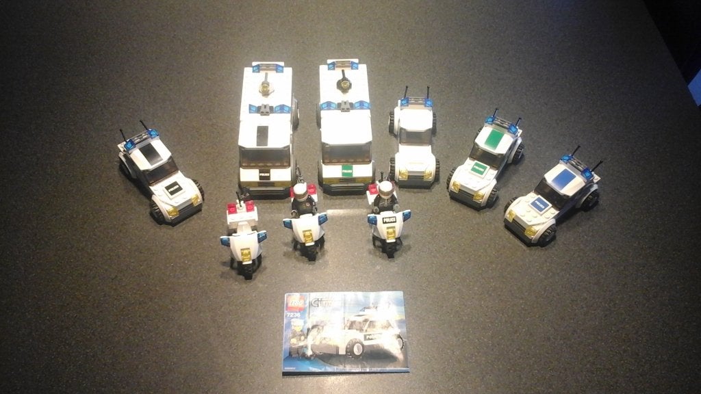 Lego city politievoertuigen, City, Lego, Ophalen of Verzenden, Zo goed als nieuw