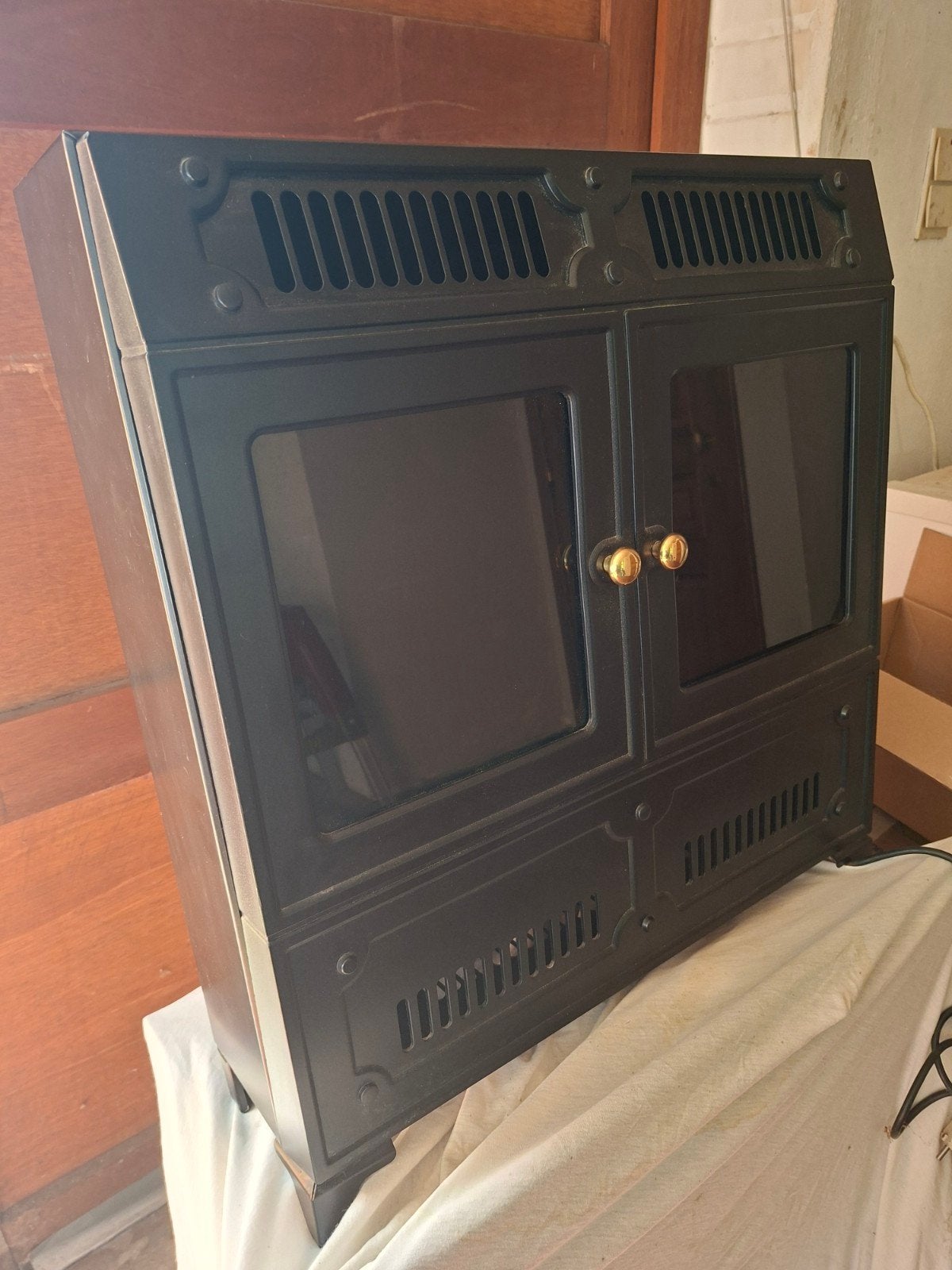 Dimplex elektrische sfeerkachel met gloeiende kolen – 2000W, Ophalen, 30 tot 80 cm, Gebruikt, Kachel