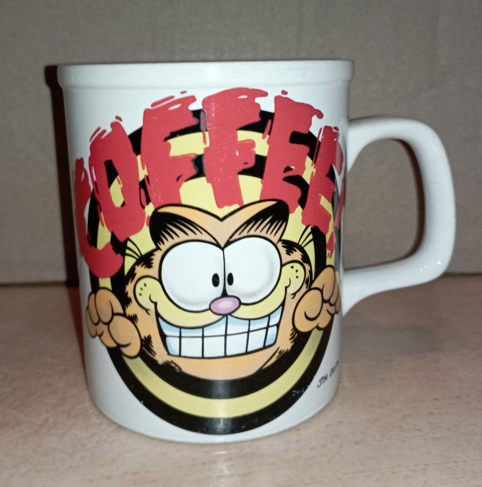 Koffietas/ mok Garfield (1978), Verzamelen, Ophalen of Verzenden, Gebruikt, Film, Gebruiksvoorwerp