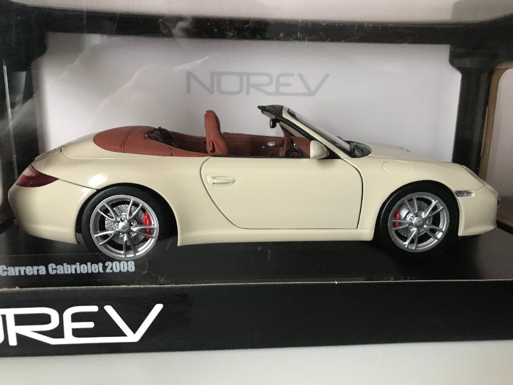 porsche 997 cabrio 1:18, Ophalen of Verzenden, Zo goed als nieuw, Auto, Norev